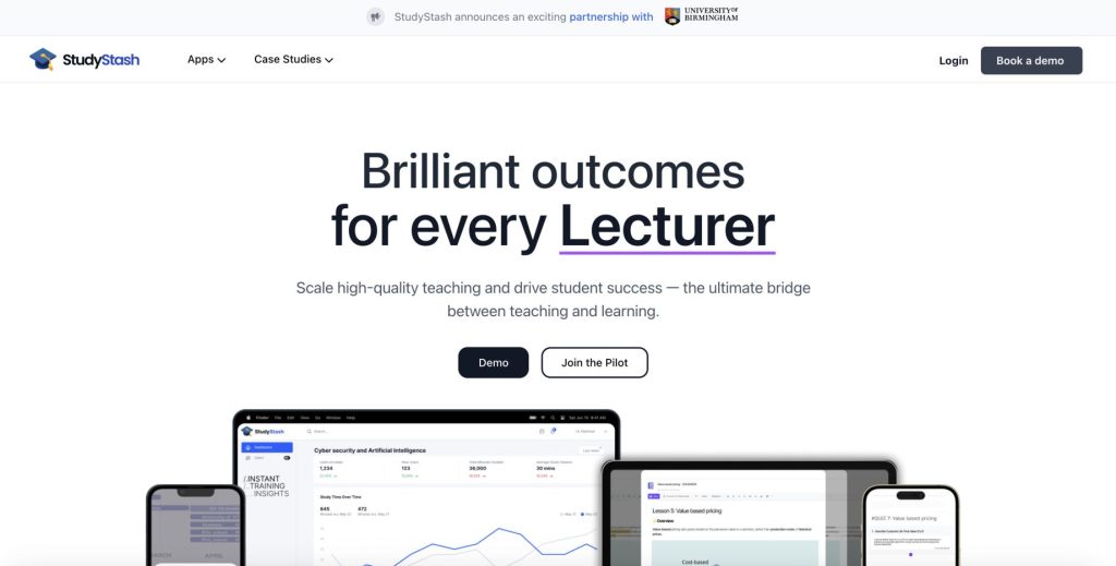 studystash website screenshot